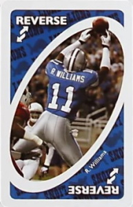 NFL: NFC Blue Uno Reverse Card